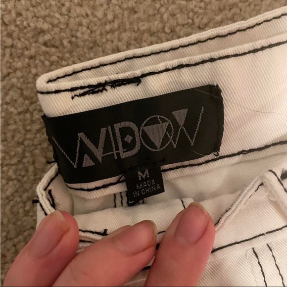 Dolls Kill Widow Power of Evil convertible wide leg pant - Picture 2 of 3